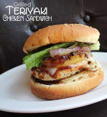 Grilled Teriyaki Chicken Sandwich Food Recipes Grilled Chicken Sandwiches Chicken Sandwich