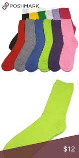 12 Pairs Womens Assorted Colorful Crew Socks 9 11 Crew Socks Sock Accessories Women