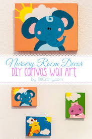 Canvas wall art for childrens room. Nursery Room Decor Diy Canvas Wall Art The Crafting Nook