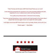 Both top dog and gleeson improvements are not just licensed in their relevant fields; Bpi Building Pest Inspections Gold Coast Facebook