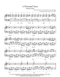 The hottest christina perri music. A Thousand Years By Christina Perri Piano Sheet Music Advanced Level