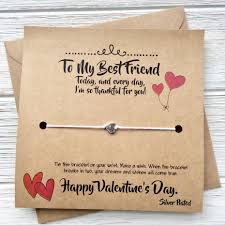 Friends bring a smile to your face when you're sad and make your days bloom with lots of joy and happiness. Best Friend Bracelet Valentine S Day Card Lemon Art Studio