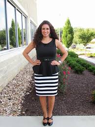Black And White Striped Pencil Skirt Outfit Dayi S Sense Of Style Classic Simple Black White Striped Skirt Pencil Dresses For Work Style