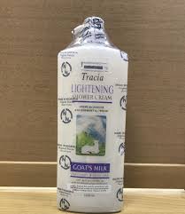 Tracia Lightening Shower Cream Goat S Milk 1000ml Goat Milk Lightening Natural Moisturizer