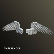3d Model Bird Angel Wings Wings Bird 3d Model