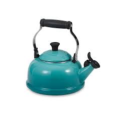 Product don't have any reviews. Le Creuset 1 7 Qt Classic Whistling Tea Kettle In Caribbean Blue Bed Bath Beyond