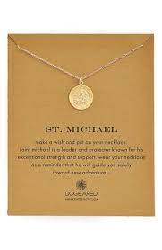 Women S Dogeared St Michael Pendant Necklace Gift Necklace Pendant Necklace St Christopher Necklace