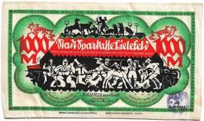 Collecters Item 1922 Bielefeld Germany Inflation Note 1000 Mark Silk German Currency Unc Bielefeld Mark Green Bank Notes