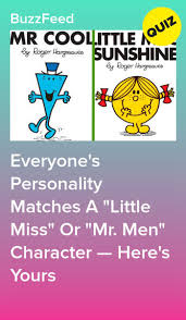 Everyone S Personality Matches A Little Miss Or Mr Men Character Here S Yours Little Miss Characters Man Character Mr Men Little Miss
