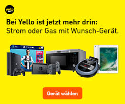 Yello Strom Gas Pramien Iphone Ipad Fernseher Und Mehr