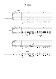 Wheels tab by foo fighters with free online tab player. Foo Fighters Wheels Sheet Music For Piano Drum Group Guitar Mixed Quintet Musescore Com