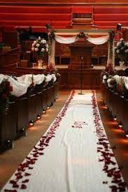 Wedding Red White Ceremony Petals Church Decorations Wedding Decorations On A Budget Ceremony Decorations Church Wedding Decorations