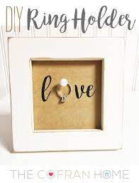 Diy Ring Holder The Cofran Home Creative Diy Gifts Diy Projects Gifts Diy Wedding Gifts