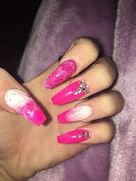 Color Changing Acrylic Light Nails Light Colored Nails Coffin Nails