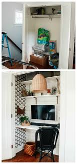 Or, if a closet office area isn't your style, we can also design a highly functional, efficient, and gorgeous home office space in any area of your home. Cloffice Closet Turned Into An Office Small Space Hack Nesting With Grace