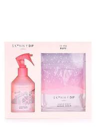 Skinny Dip In The Buff Body Mist And Sugar Scrub Simmer Skinnydip Body Mist Skinnydip London Mists