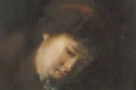 James Stuart Park (1862-1933) Girl with Bird