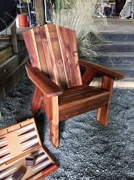 Cedar Adirondack Chair Collaborative District Rustic Outdoor Furniture Adirondack Chair Rustic Furniture