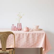 Nappe En Coton Rose A Motifs Dores 150x250 Maisons Du Monde Manteles Motivo
