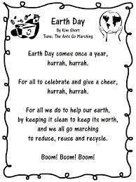 Earth day poems and songs. Earth Day Poems