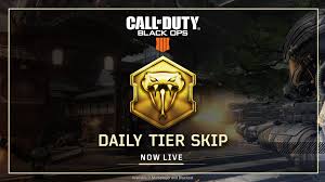 Black ops 4 lets you see the content you unlock per level in one screen. ØªÙˆÙŠØªØ± Treyarch Studios Ø¹Ù„Ù‰ ØªÙˆÙŠØªØ± Daily Tier Skips Are Now Live In Multiplayer And Blackout On All Platforms Win A Match In Mp Or Earn A Merit In Blackout Each Day