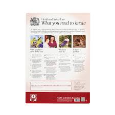 Required by law to be displayed prominently in the workplace, available in a2 & a3 sizes with fast delivery and price promise, from trusted uk describes the basic health and safety responsibilities of employers and employees. New Health And Safety Law Poster A2 Fwc30