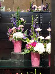 Brighten a loved one's day with a colorful, fresh floral arrangement. Tall Pink Purple Arrangement Tall Flower Arrangements Tall Flowers Flower Arrangements