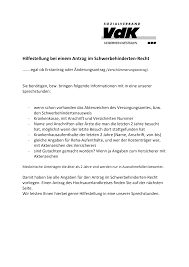 Hier finden sie formulare, musterformulare und vorlagen um ihre versicherung zu kündigen oder zu ändern. Https Www Vdk De Kv Hochsauerland Downloadmime 94017 Hilfestellung Bei Einem Antrag Im Schwerbehinderten Mit Antrag Pdf