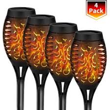 Lampelc Ish09 M706862mn Solar Torch Light Outdoor 48 Led Tiki Torches With Flickering Flame Waterproof Landscape Garden Pathway Decoration Lighting W