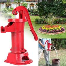 The depth of your well will determine if you need a shallow well pump or deep well pump, like. Vidaxl Cast Iron Garden Hand Water Pump Outdoor Well Farm Irrigation Ornament Garden Outdoors Pools Hot Tubs Supplies