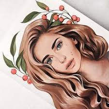 Один из заказов 🍒 Моя любимая часть -это волосы, хоть их и сложно  нарисовать, мне доставляет это одно удовольствие! Если кто не знает, то у  меня можно заказать портрет! Сделать это можно