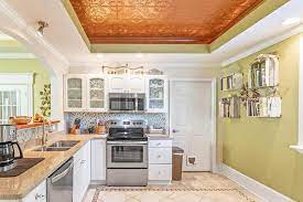 Miniature white tin ceiling tiles 3 stars (1) price $8.99 quick view miniature shabby chic dollhouse wallpaper 2 5 stars 5 (2) price $14.99 quick view miniature mint living room furniture 5 3.5 stars 5 (5) price $17.99 quick view Tin Ceiling Kitchen Ideas Design Gallery Designing Idea
