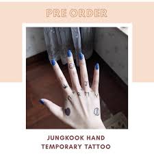 Bts reaction to you posting a picture kissing their neck Jungkook Tattoo Hand Public Figure Photo