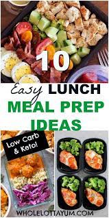 30 Low Carb Lunch Ideas You Can Meal Prep Healthy Lunch Meal Prep Easy Meal Prep Lunches Lunch Recipes Healthy
