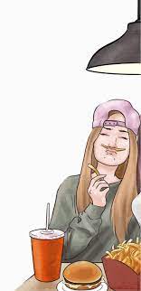 This cartoon wallpaper will work on devices having resolution of 176x220. Keep Your Friends Close But The Friends That Eat Junk Food With You Even Closer Friends Wallpaper Best Friends Cartoon Best Friend Wallpaper