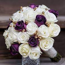 Check spelling or type a new query. Purple And Ivory Wedding Bouquets Off 79 Buy