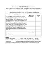 Sample Descriptions Of Speech Language Assessment Instruments