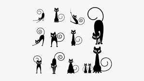 Click on thumbnail to view full image. Cats Illustration Free Vector And Png Black And White Silhouette Cat Clipart Png Image Transparent Png Free Download On Seekpng