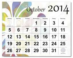 Maybe you would like to learn more about one of these? October 2014 Calendar Royalty Free Cliparts Vectors And Stock Illustration Image 21643936