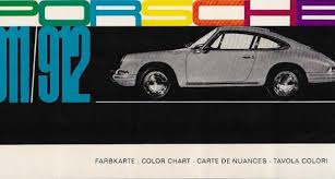 porsche color chart type 911 912 classic driver market