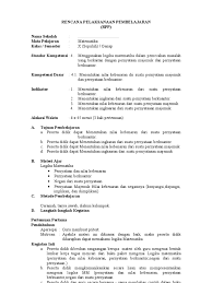Rpp Matematika Kelas X Semester 2 1 Pdf