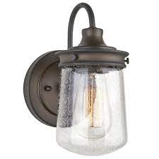 Install this wall fixture in the bathroom, vanity or bedroom for a refined touch. Beachcrest Home Roselyn 10 Industrial Farmhouse Wall Sconce Light Seeded Glass Shade Dimmable Oil Rubbed Bronze Finish Wayfair