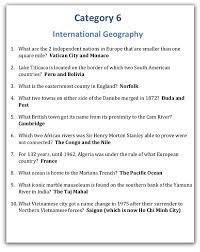 These questions are filled with some of the most amazing geography facts about the world, and are actually pretty interesting to learn about. 5 Fabulous Geography Trivia Night Rounds