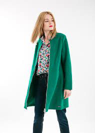 Veste laine bouillie femme gmünd. Thonon Veste Longue En Laine Bouillie Boutique Vetements Saint James
