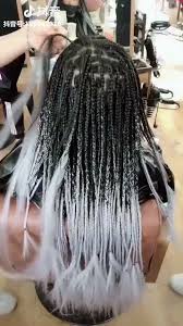 Black And White Ombre Braiding Hair Braids Videos Africanas Jumbo Braids Braidstyles Braidsgang In 2020 Braid In Hair Extensions Braids With Extensions Braided Hairstyles