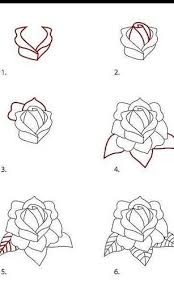 Easy steps to draw a. Drawing Tutorial Rose Novocom Top