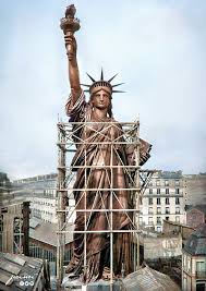 The Statue Of Liberty Paris France 1886 Before It Was Transported To America Colorizedhistory