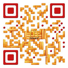 Mcdonald S Qr Code Made Out Of French Fries Qrcode Mcdonalds Qr Code Business Card Coding Code Art