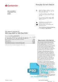 I have checked, rechecked and again checked everything is matching and i still can't. Santander Bank Statement Thedocumentshop