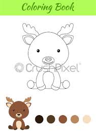 Free moose coloring pages to print for kids. Coloring Page Little Sitting Baby Moose Coloring Book For Kids Stock Vector Crushpixel